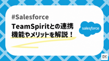 Salesforceと連携できるTeamSpiritを解説！勤怠管理・工数管理・経費精算を一本化！